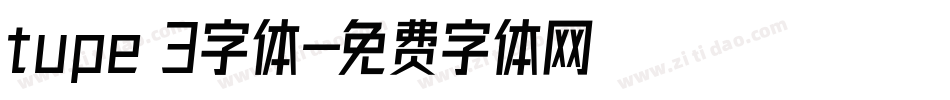 tupe 3字体字体转换